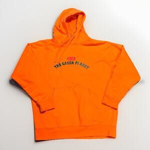 BT21 The Green Planet Orange Hoodie Sweatshirt Size L K-Pop Streetwear